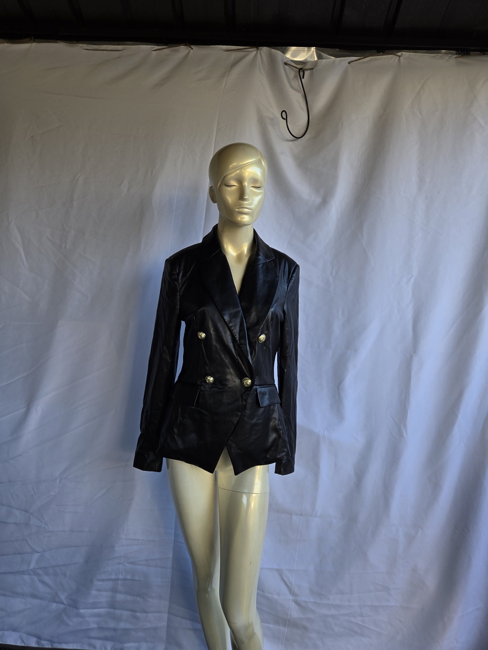 Alexia Admor Classic Black Double-Breasted Women's Blazer Jacket